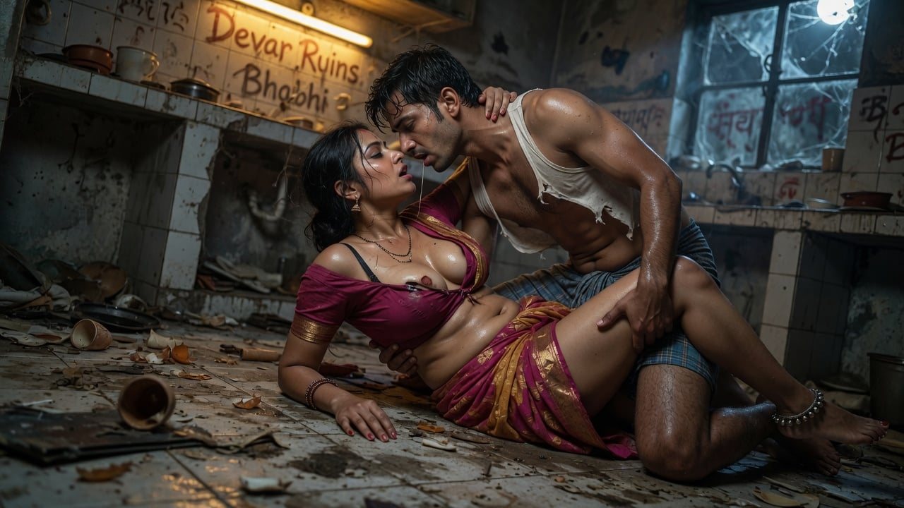 Devar Ruins Filthy Kitchen Bhabhi on the Cold Tiles