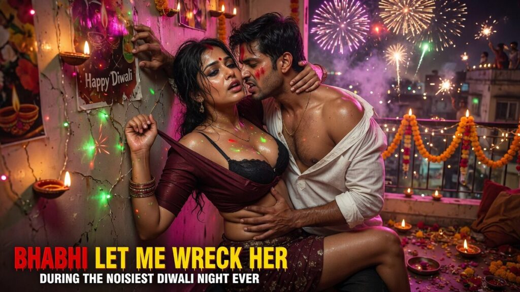 Bhabhi Let Me Wreck Her During The Noisiest Diwali Night Ever