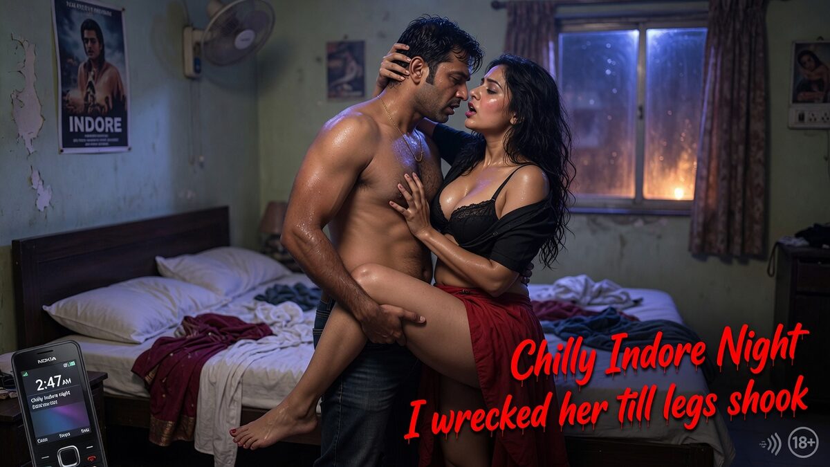 Chilly Indore night I wrecked her till legs shook