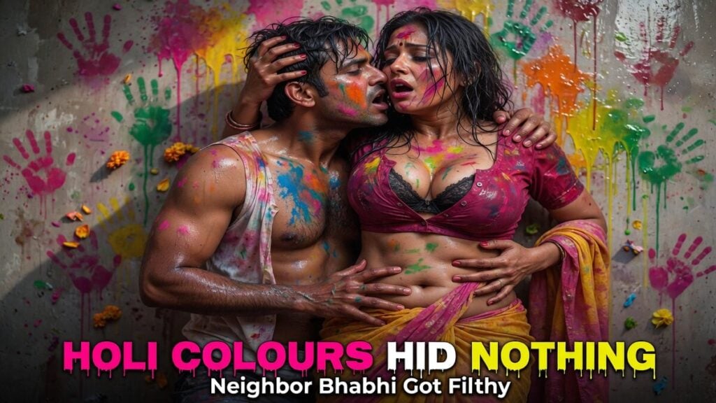 Holi Colours Hid Nothing When Neighbor Bhabhi Got Filthy