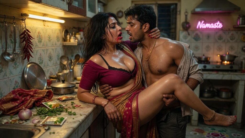 Nisha Bhabhi Wrecked Me On The Kitchen Counter In Jaipur